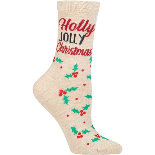 Ladies 1 Pair Holly Jolly Socks Multi One Size - Charnos - Modalova
