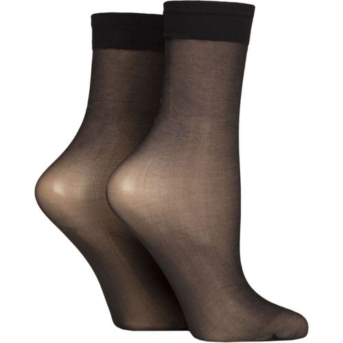 Women's 2 Pair 10 Denier Sheer Ankle Highs One Size - Charnos - Modalova