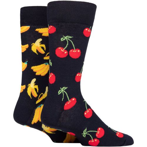 Mens and Ladies 2 Pair Classic Cherry Socks Multi 4-7 Unisex - Happy Socks - Modalova