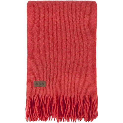 Unisex Great and British Knitwear 100% Lambswool Fringed Scarf. Made in Scotland Inferno One Size - Great & British Knitwear - Modalova