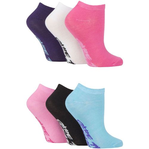 Women's 6 Pair SOCKSHOP Patterned and Plain Trainer Socks Plain Colour Mix 4-8 - Dare To Wear - Modalova