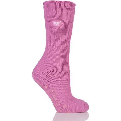 Women's 1 Pair SOCKSHOP 2.3 TOG Plain Thermal Slipper Socks Candy - Heat Holders - Modalova