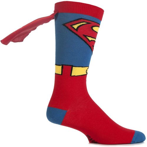 Pair Superman Cape Socks Men's 6-11 Mens - Film & TV Characters - Modalova