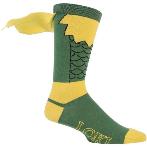 Pair Marvel Loki Cape Cotton Socks Men's 6-11 Mens - Film & TV Characters - Modalova