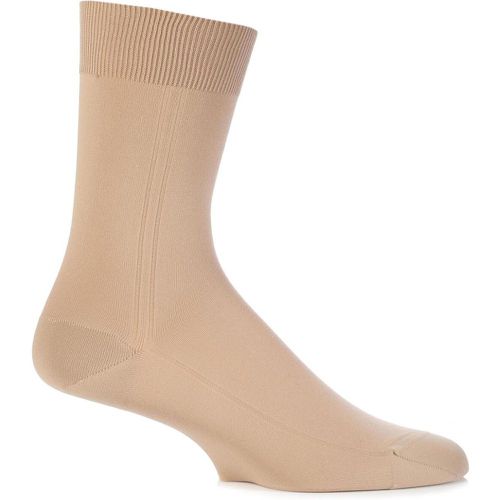 Pair Beige Nylon Socks With Hand Linked Toe Men's 6-8.5 Mens - Viyella - Modalova