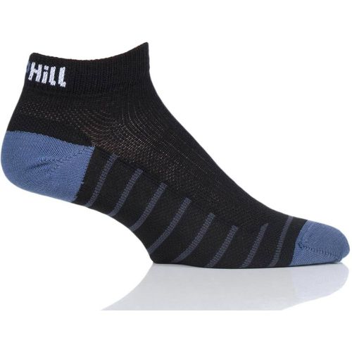 Pair Black / Grey 3 Layer Low Cut Golf Trainer Socks Unisex 3-5 Unisex - Uphill Sport - Modalova