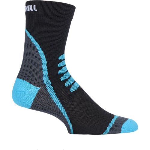 Pair Black / Grey 3 Layer Cycling Socks Unisex 3-5 Unisex - Uphill Sport - Modalova