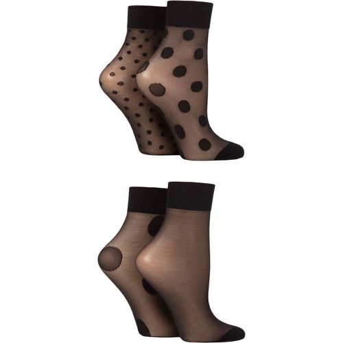 Women's 4 Pair Spotted Pop Socks 4-8 Ladies - Pringle - Modalova