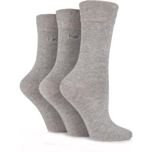 Pair Light Jean Plain Comfort Cuff Cotton Socks Ladies 4-8 Ladies - Pringle - Modalova