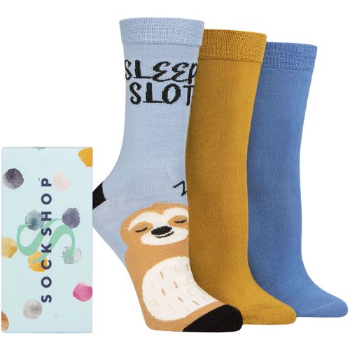 Ladies 3 Pair Bamboo Bright Gift Boxed Socks Golden Slumbers 4-8 Ladies - SockShop - Modalova