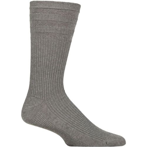 Mens 1 Pair HJ Hall Original Cotton Softop Socks Mid Melange 11-13 - SockShop - Modalova