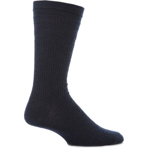 Pair Navy Extra Wide Wool Softop Socks Men's 11-13 Mens - HJ Hall - Modalova