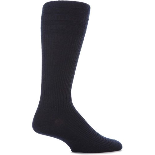 Pair Navy Mid Calf Wool Softop Socks Men's 6-11 Mens - HJ Hall - Modalova