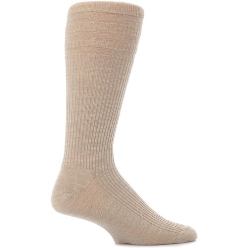 Pair Oatmeal Mid Calf Wool Softop Socks Men's 6-11 Mens - HJ Hall - Modalova