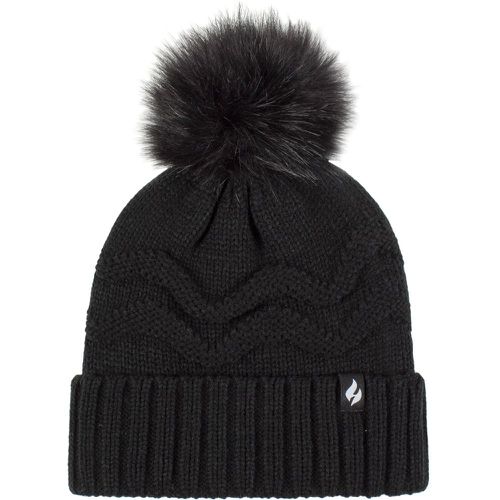 Women's 1 Pack Cotswolds Turnover Pom Pom Hat One Size - Heat Holders - Modalova