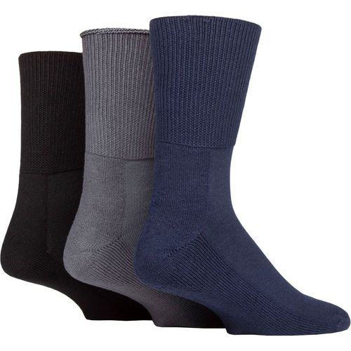 SOCKSHOP Footnurse Bamboo Cushioned Foot Diabetic Socks Black / Navy / Grey 6-8.5 Unisex - Iomi - Modalova