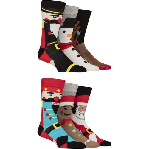 Mens 3 Pair Wildfeet Bamboo Christmas Mismatched Socks Mismatched 7-11 Mens - SockShop - Modalova