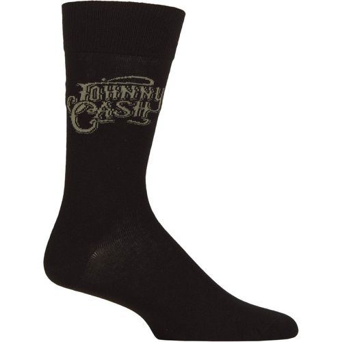Music Collection 1 Pair Johnny Cash Cotton Socks Logo One Size - SockShop - Modalova