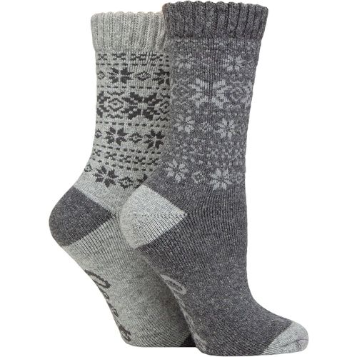 Women's 2 Pair Wool Blend Thermal Performance Boot Socks Slate / 4-8 - Jeep - Modalova