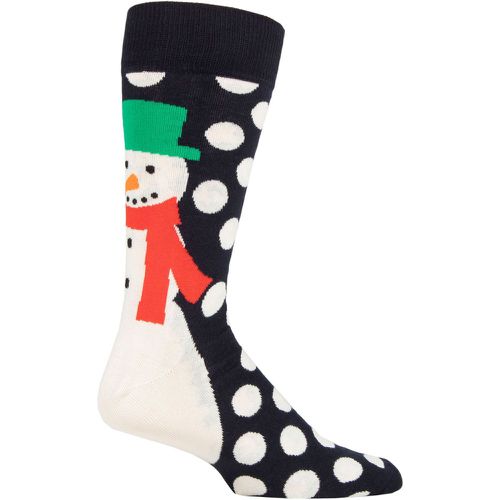 Mens and Women's 1 Pair Jumbo Snowman Socks Multi 4-7 Unisex - Happy Socks - Modalova