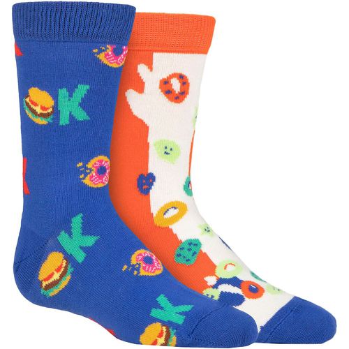 Kids 2 Pair Okay Cereals Socks Multi 12-24 Months - Happy Socks - Modalova