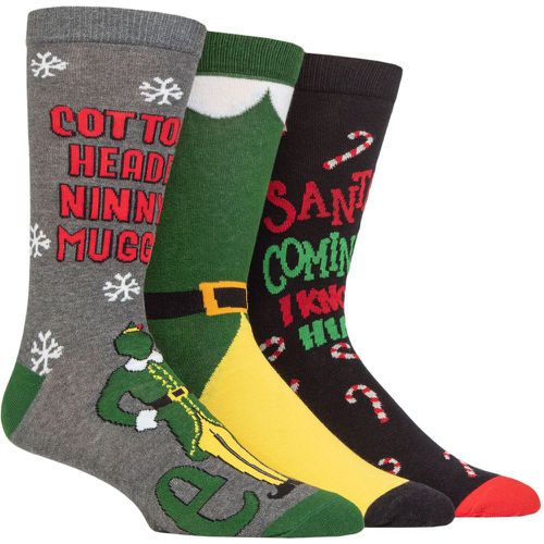 Mens and Women's 3 Pair SOCKSHOP Elf Cotton Socks 4-8 Ladies - Film & TV Characters - Modalova