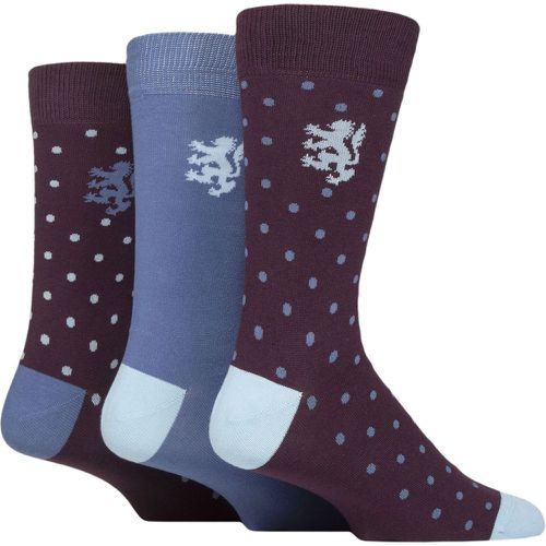 Mens 3 Pair Patterned Cotton Socks Polka Dots 7-11 - Pringle - Modalova