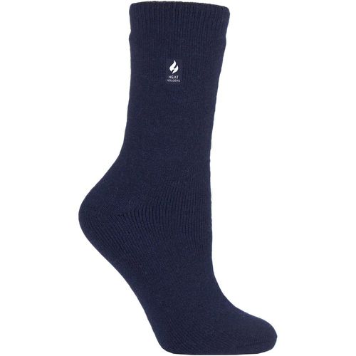 Women's 1 Pair 1.6 TOG Lite Plain Socks Navy 4-8 Ladies - Heat Holders - Modalova