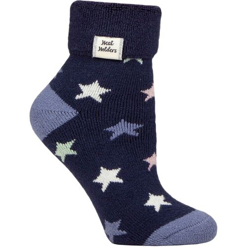 Women's 1 Pair Heat Holders Turn Over Cuff Sleep Lite Socks Stars 4-8 - SockShop - Modalova