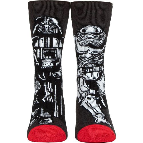 Mens 1 Pair SOCKSHOP Disney Star Wars 1.6 TOG Lite Darth Vader and Storm Trooper Thermal Socks 6-11 - Heat Holders - Modalova