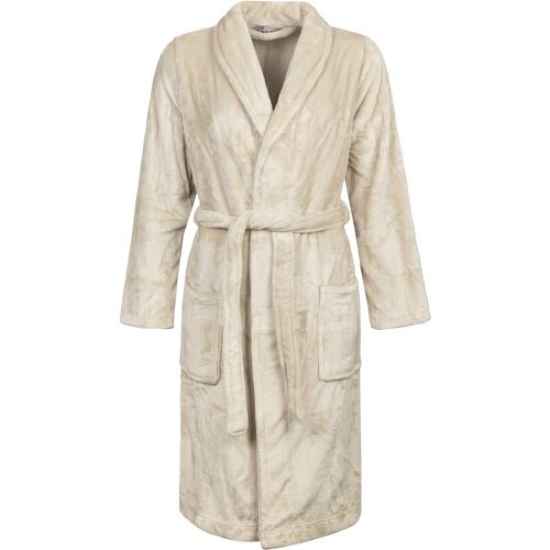 Ladies 1 Pack SOCKSHOP Fleece Dressing Gown Sand S - Heat Holders - Modalova