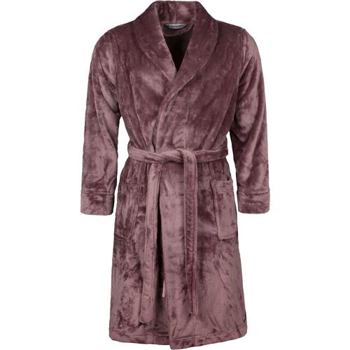 Women's 1 Pack SOCKSHOP Fleece Dressing Gown Mauve L - Heat Holders - Modalova