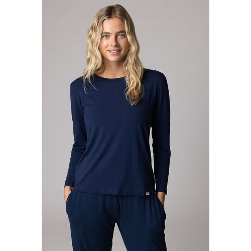 Women's 1 Pack Bamboo Loungewear Selection Long Sleeved Top Navy Long Sleeved Top 12 Ladies - Lazy Panda - Modalova