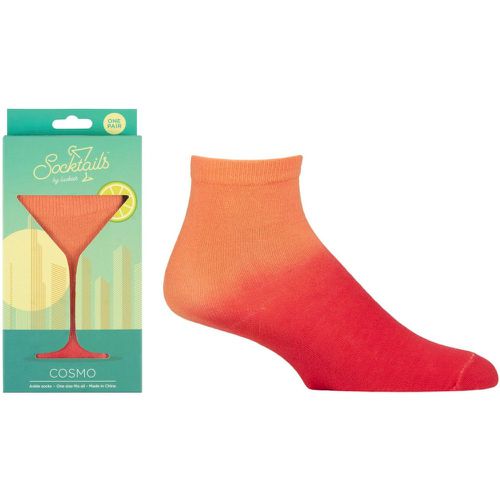Luckies of London 1 Pair Cocktail Gift Box Cotton Socks Cosmopolitan One Size - SockShop - Modalova