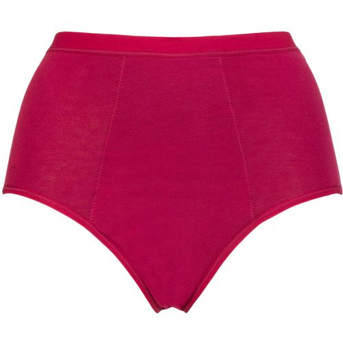 Women's 1 Pair Organic Cotton Period Full Briefs Dark Cherry UK 8-10 - Love Luna - Modalova