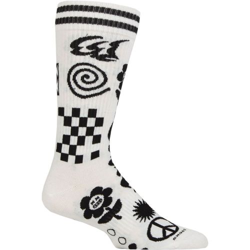 Mens and Women's 1 Pair Random Rave Sneaker Socks 7.5-11.5 Unisex - Happy Socks - Modalova