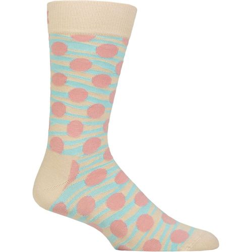 Mens and Ladies 1 Pair Happy Socks Tiger Dot Socks 4-7 Unisex - SockShop - Modalova