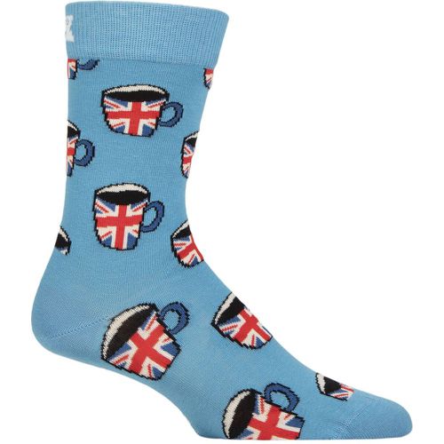 Mens and Ladies 1 Pair Happy Socks London Edition Tea Socks 7.5-11.5 Unisex - SockShop - Modalova