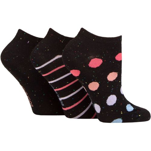 Ladies 3 Pair Speckled Bamboo Trainer Socks Spot 4-8 - SockShop - Modalova