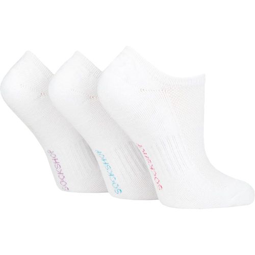 Women's 3 Pair Half Cushioned Bamboo No Show Socks 4-8 Ladies - SockShop - Modalova