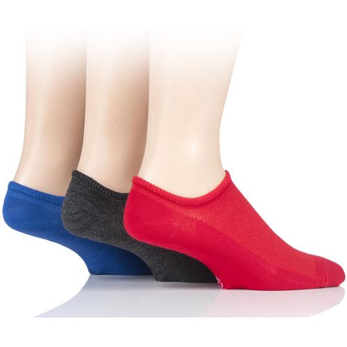 Pair Cobalt / Red / Grey Melange Bamboo Mesh Loafer Liner Socks Men's 7-11 Mens - SockShop - Modalova