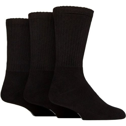 Mens and Women's 3 Pair SOCKSHOP Full Cushion Crew Bamboo Sports Socks 12-14 - Lazy Panda - Modalova