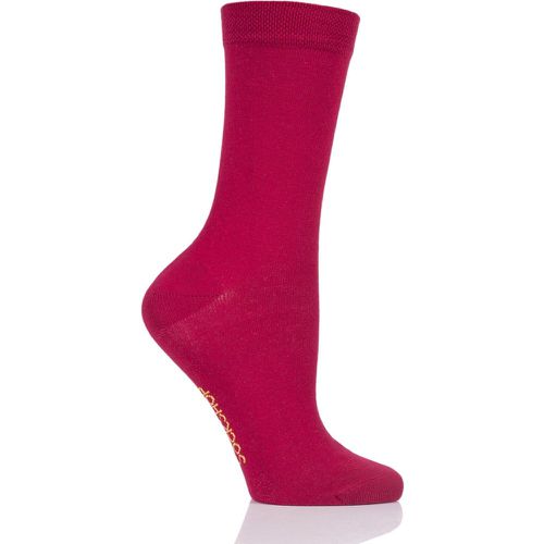Pair Raspberry Beret Colour Burst Bamboo Socks with Smooth Toe Seams Ladies 4-8 Ladies - SockShop - Modalova
