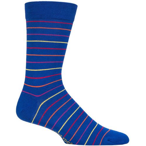 Pair Striped Colour Burst Bamboo Socks with Smooth Toe Seams Monday 7-11 - SockShop - Modalova