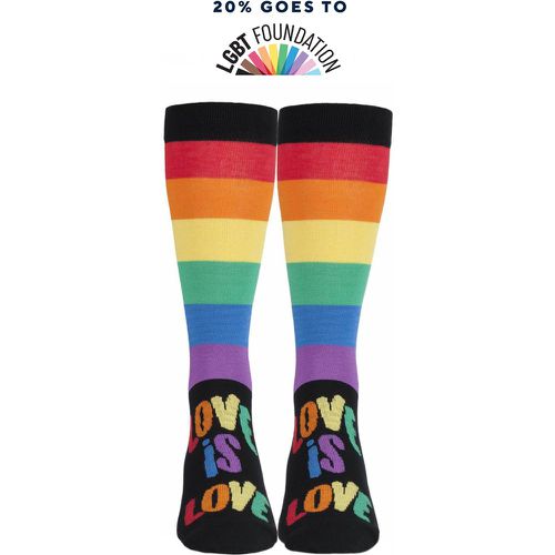 Pair Love is Love Pride Rainbow Love is Love Socks Unisex 12-14 Unisex - SockShop - Modalova