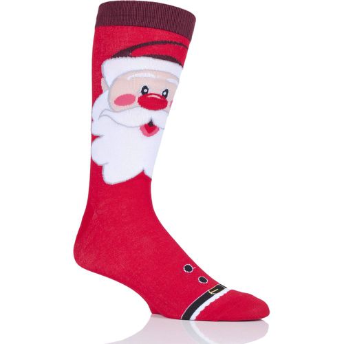 Pair Santa Bamboo Santa Christmas Gift Boxed Socks Unisex 12-14 Mens - Lazy Panda - Modalova