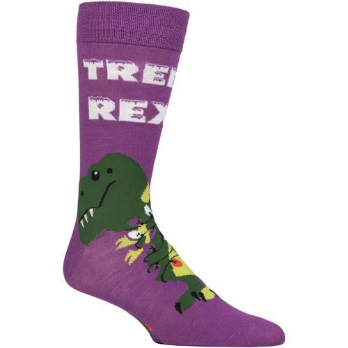 Mens and Women's SOCKSHOP 1 Pair Bamboo Fun & Novelty Socks Tree Rex 7-11 - Lazy Panda - Modalova