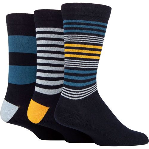 Mens 3 Pair Half Cushion Gentle Bamboo Socks Cosmic Blue 7-11 Mens - SockShop - Modalova