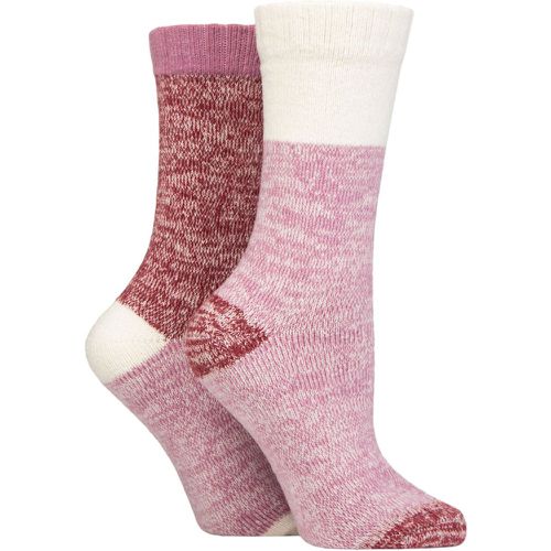 Ladies 2 Pair Velvet Soft Boot Socks Smokey 4-8 - SockShop - Modalova