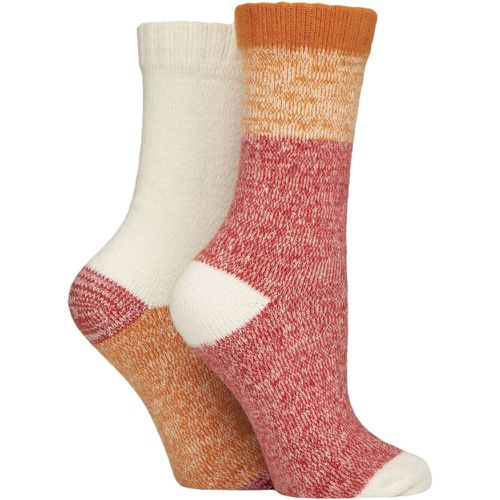 Women's 2 Pair Velvet Soft Boot Socks Cinnamon 4-8 Ladies - SockShop - Modalova